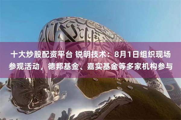 十大炒股配资平台 锐明技术：8月1日组织现场参观活动，德邦基金、嘉实基金等多家机构参与