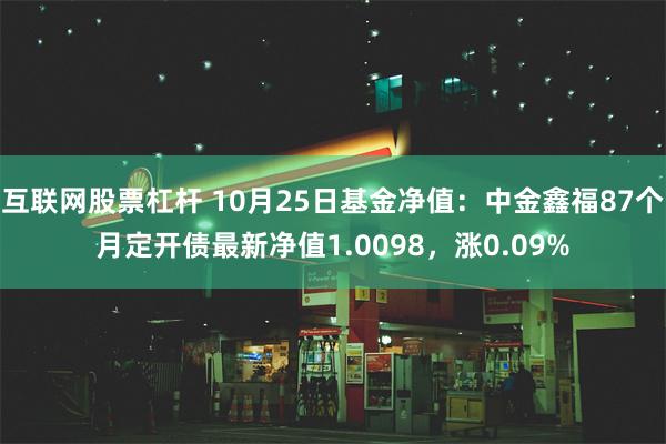 互联网股票杠杆 10月25日基金净值：中金鑫福87个月定开债最新净值1.0098，涨0.09%