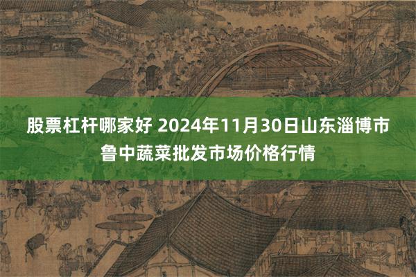 股票杠杆哪家好 2024年11月30日山东淄博市鲁中蔬菜批发市场价格行情